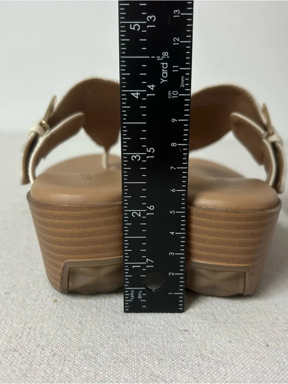 Aerosoles Indya Sandals Women’s 7M Ivory Embroidered Fabric - Picture 10 of 10